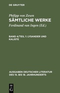 Cover: Lysander und Kaliste - De Gruyter