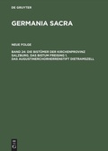 Cover: Die Bist&uuml;mer der Kirchenprovinz Salzburg. Das Bistum Freising 1. Das Augustinerchorherrenstift Dietramszell - De Gruyter
