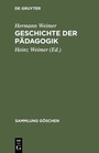 Cover: Geschichte der Pädagogik - De Gruyter