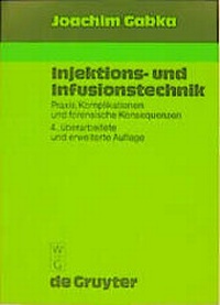 Abbildung von: Injektions- und Infusionstechnik - De Gruyter