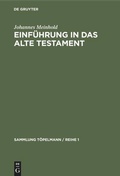Cover: Einf&uuml;hrung in das Alte Testament - De Gruyter