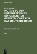 Cover: Familienrecht - De Gruyter