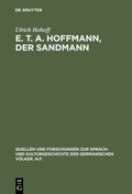 Cover: E. T. A. Hoffmann, Der Sandmann - De Gruyter