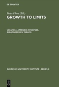 Cover: Growth to Limits / Appendix (Synopses, Bibliographies, Tables) - De Gruyter