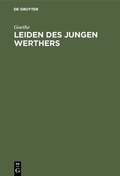 Cover: Leiden des jungen Werthers - De Gruyter