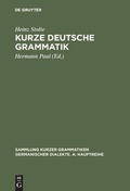 Cover: Kurze deutsche Grammatik - De Gruyter Mouton