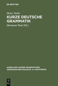 Cover: Kurze deutsche Grammatik - De Gruyter Mouton
