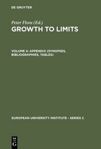 Enlarge image Cover: Growth to Limits / Appendix (Synopses, Bibliographies, Tables) - De Gruyter