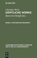 Cover: Historische Dramen II - De Gruyter