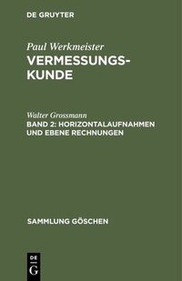 Abbildung von: Horizontalaufnahmen und ebene Rechnungen - De Gruyter