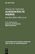 Cover: Gottsched-Bibliographie - De Gruyter