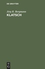 Cover: Klatsch - De Gruyter