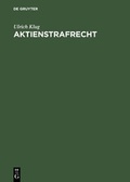 Cover: Aktienstrafrecht - De Gruyter