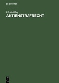 Cover: Aktienstrafrecht - De Gruyter