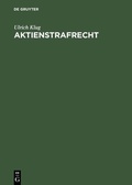 Cover: Aktienstrafrecht - De Gruyter