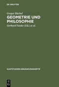 Cover: Geometrie und Philosophie - De Gruyter