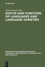 Cover: Status and Function of Languages and Language Varieties - De Gruyter