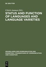 Cover: Status and Function of Languages and Language Varieties - De Gruyter