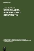 Cover: Speech Acts, Meaning and Intentions - De Gruyter
