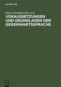 Cover: Voraussetzungen und Grundlagen der Gegenwartssprache - De Gruyter