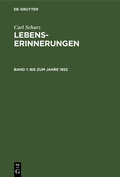Cover: Bis zum Jahre 1852 - De Gruyter