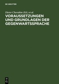 Cover: Voraussetzungen und Grundlagen der Gegenwartssprache - De Gruyter