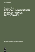 Cover: Lexical Innovation in Dasypodius' Dictionary - De Gruyter