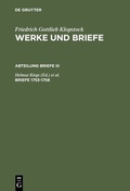Cover: Briefe 1753-1758 - De Gruyter