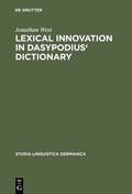Cover: Lexical Innovation in Dasypodius' Dictionary - De Gruyter
