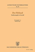 Cover: Der Heliand - De Gruyter