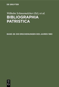 Abbildung von: Die Erscheinungen des Jahres 1983 - De Gruyter