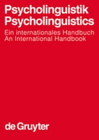 Abbildung von: Psycholinguistik. Psycholinguistics - De Gruyter Mouton