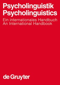 Abbildung von: Psycholinguistik. Psycholinguistics - De Gruyter Mouton