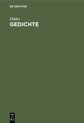 Cover: Gedichte - De Gruyter Mouton