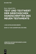 Abbildung von: 1: Die Auswertung (P23-999). 2: Die Auswertung (1003-2805) - De Gruyter