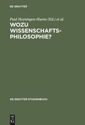 Cover: Wozu Wissenschaftsphilosophie? - De Gruyter