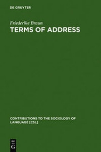 Abbildung von: Terms of Address - De Gruyter Mouton
