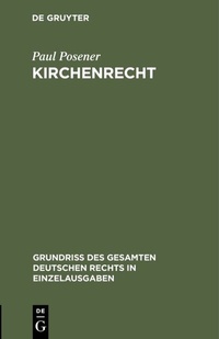 Abbildung von: Kirchenrecht - De Gruyter