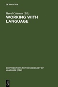 Cover: Working with Language - De Gruyter Mouton