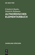 Cover: Altnordisches Elementarbuch - De Gruyter