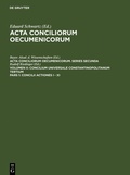 Cover: Concilii Actiones I - XI - De Gruyter