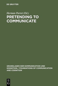 Enlarge image Cover: Pretending to Communicate - De Gruyter