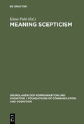 Cover: Meaning Scepticism - De Gruyter
