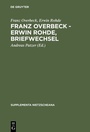Cover: Franz Overbeck - Erwin Rohde, Briefwechsel - De Gruyter