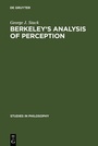 Cover: Berkeley's analysis of perception - De Gruyter Mouton