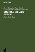 Cover: Soziologie als Beruf - De Gruyter