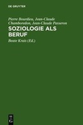 Cover: Soziologie als Beruf - De Gruyter