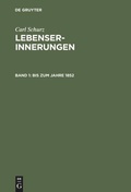 Cover: Bis zum Jahre 1852 - De Gruyter