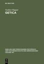Cover: Getica - De Gruyter