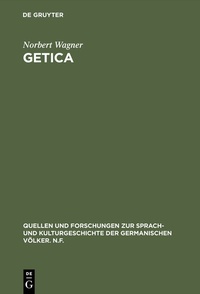 Enlarge image Cover: Getica - De Gruyter